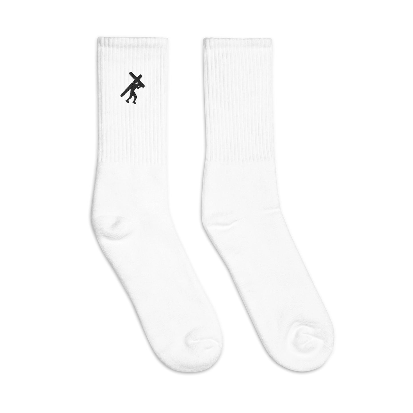 Brand Logo BLK, Embroidered socks